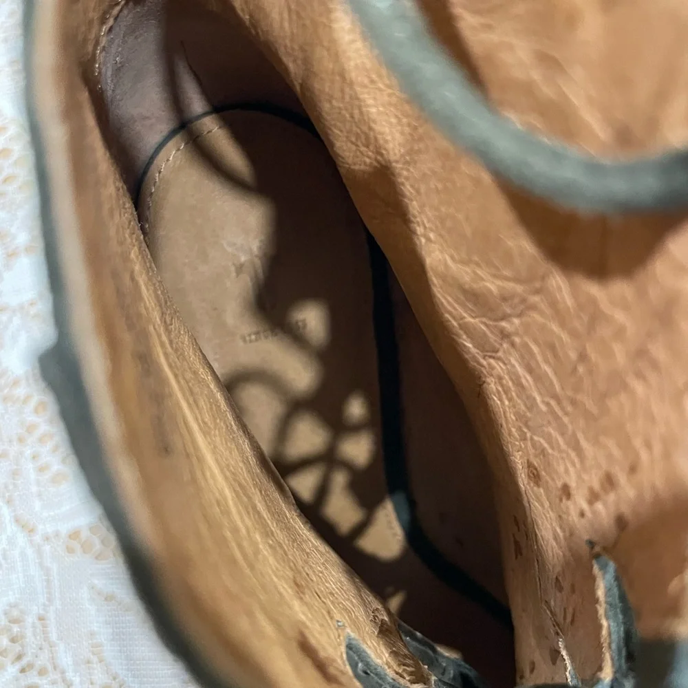 Frye Dark Green Lace-Up Heeled Boots - Picture 7 of 7